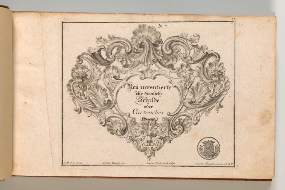 Page from Album of Ornament Prints from the Fund of Martin Engelbrecht MET DP703565