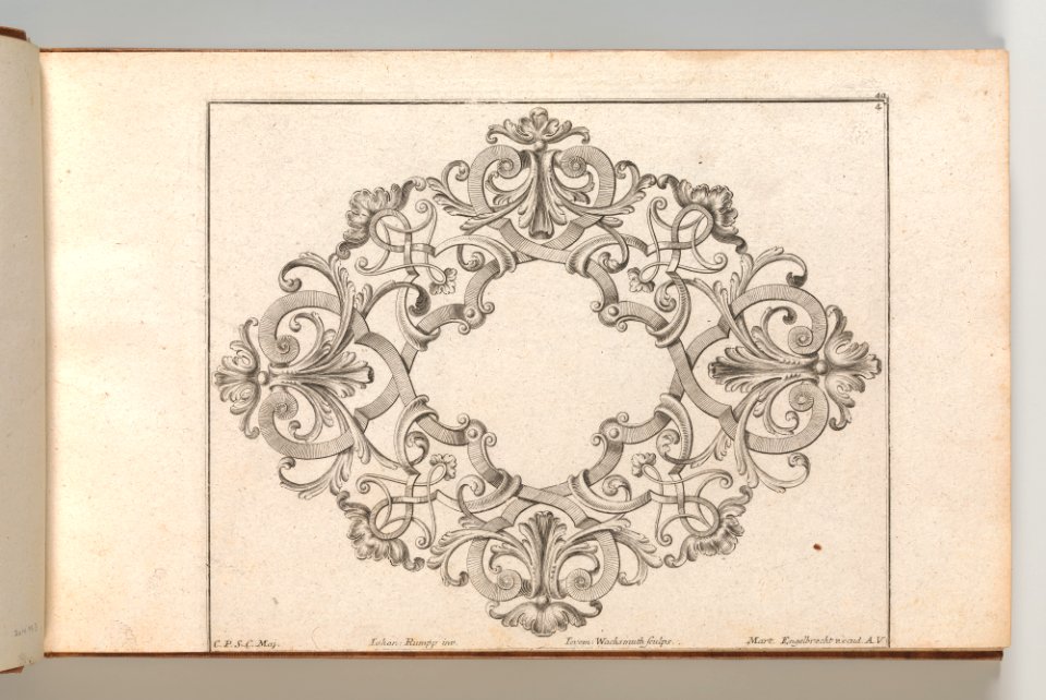 Page from Album of Ornament Prints from the Fund of Martin Engelbrecht MET DP703568