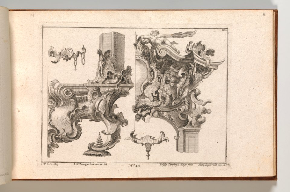 Page from Album of Ornament Prints from the Fund of Martin Engelbrecht MET DP703595