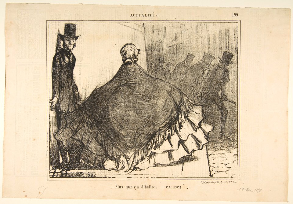 Plus que ça d'ballon...excusez!, from Actualités, published in Le Charivari, June 13, 1855 MET DP818600