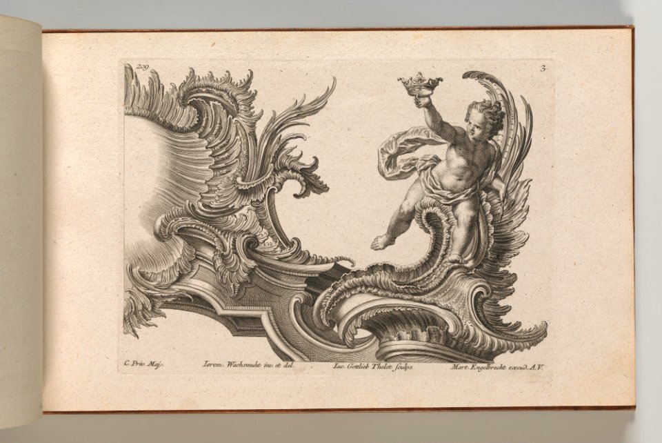 Page from Album of Ornament Prints from the Fund of Martin Engelbrecht MET DP703581