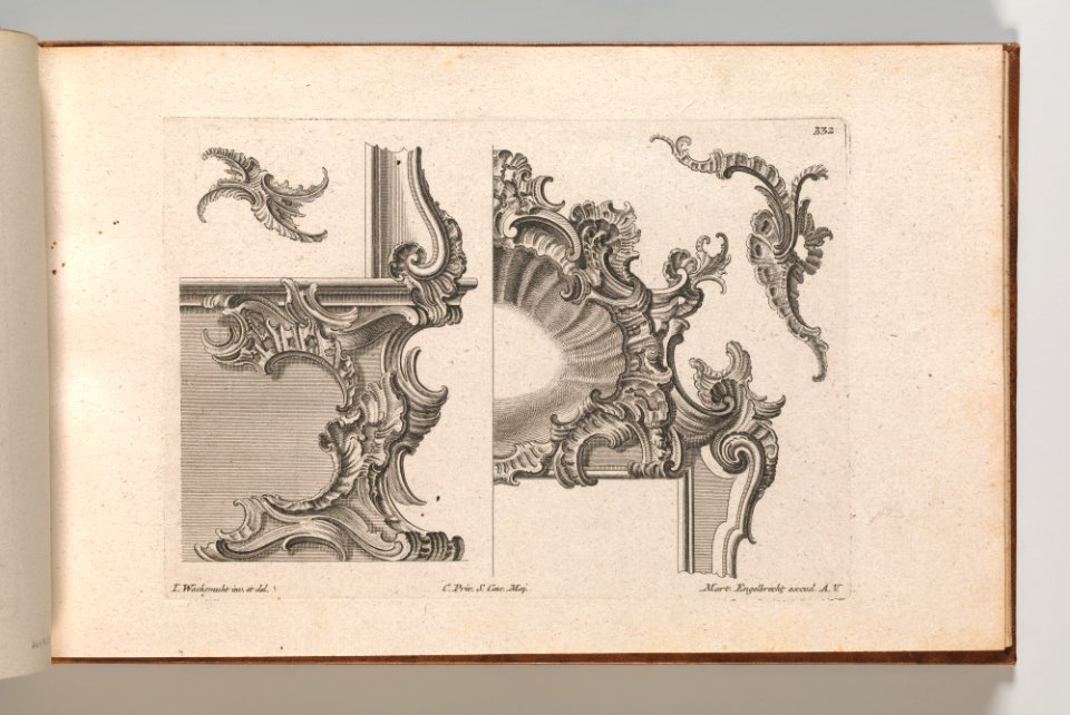 Page from Album of Ornament Prints from the Fund of Martin Engelbrecht MET DP703593