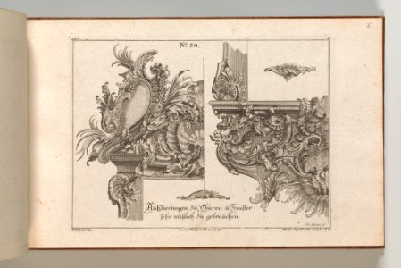 Page from Album of Ornament Prints from the Fund of Martin Engelbrecht MET DP703583