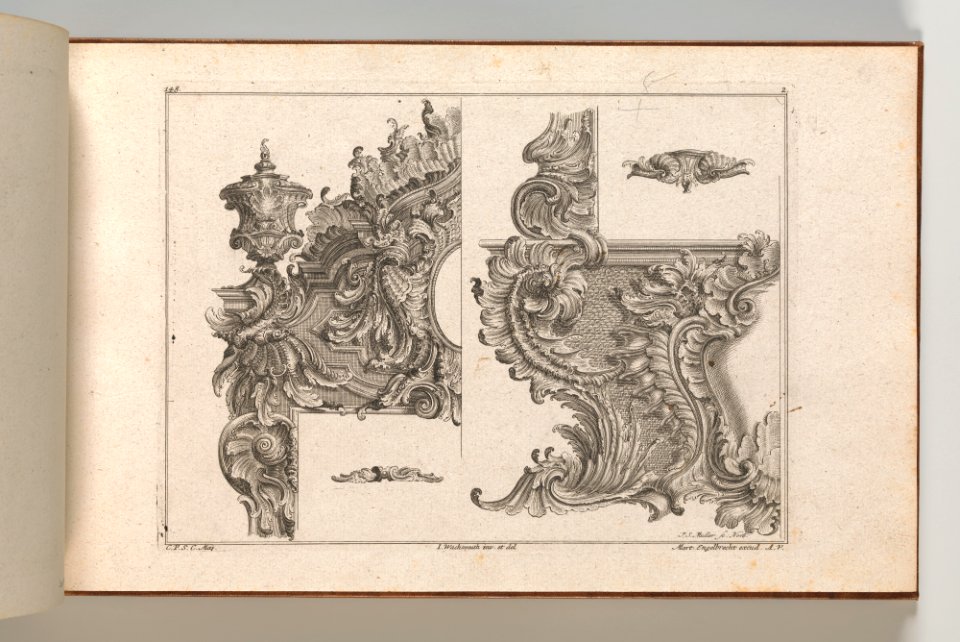 Page from Album of Ornament Prints from the Fund of Martin Engelbrecht MET DP703584