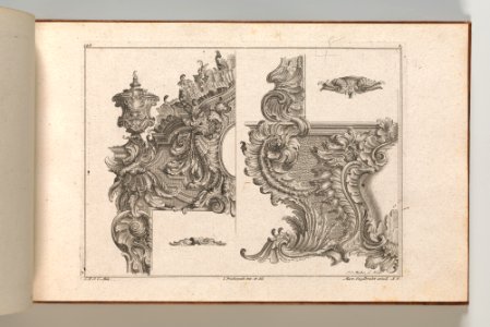 Page from Album of Ornament Prints from the Fund of Martin Engelbrecht MET DP703584