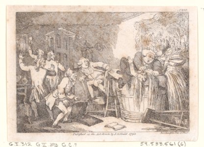Parson Adams Betrayed into an Unhappy Dunking Scene..., illustration to Henry Fielding's "Adventures of Joseph Andrews, and his friend Mr Abraham Adams" MET DP872050