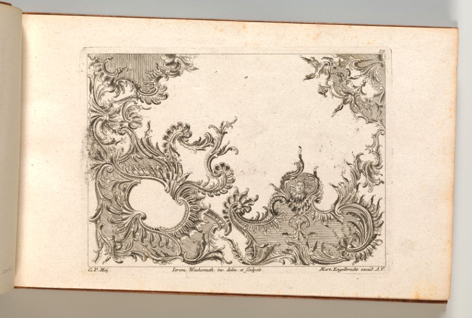 Page from Album of Ornament Prints from the Fund of Martin Engelbrecht MET DP703573