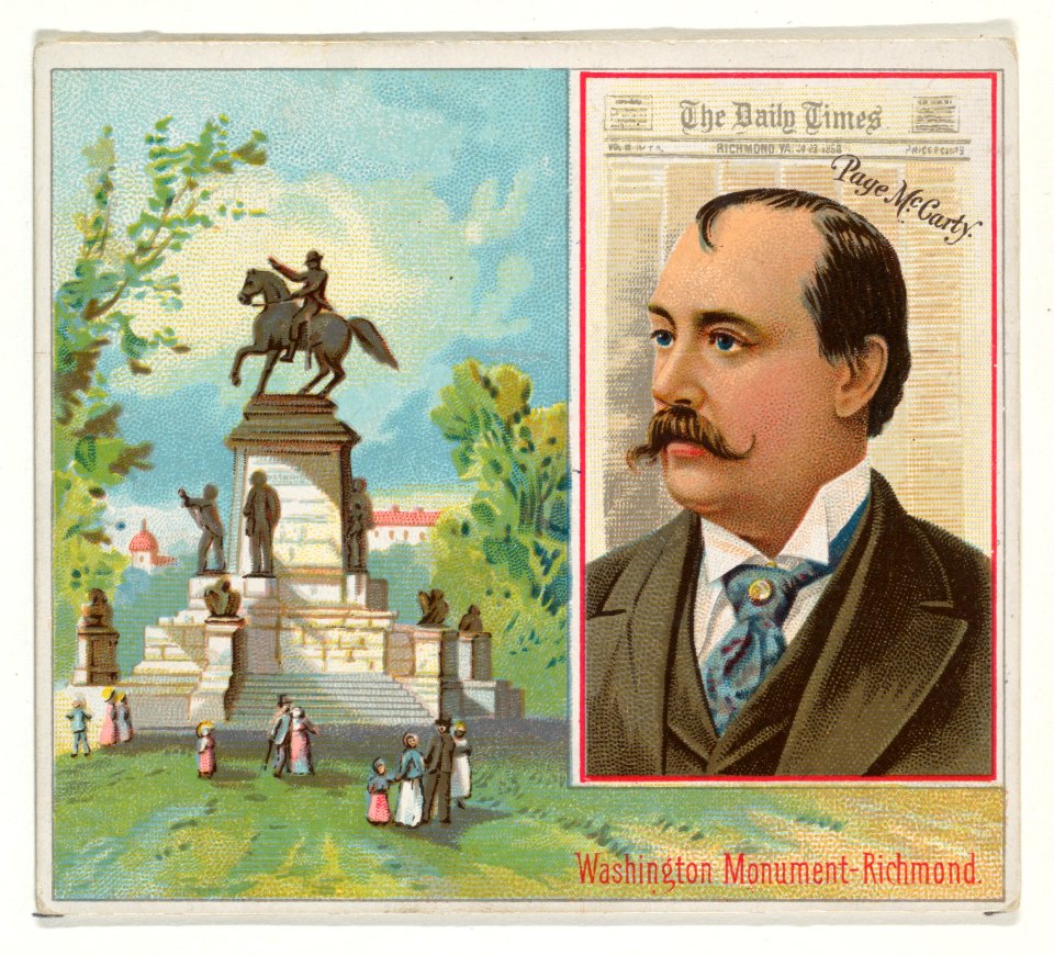 Page McCarty, The Richmond Daily Times, from the American Editors series (N35) for Allen & Ginter Cigarettes MET DP838887