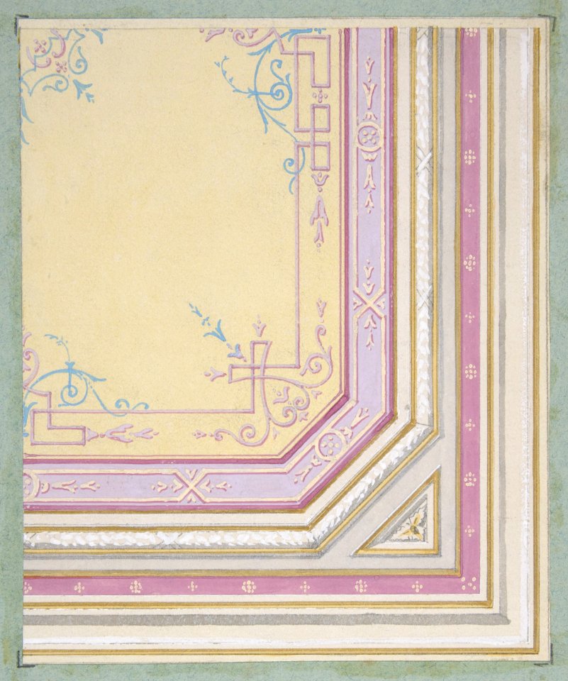 Partial design for the painted decoration of a ceiling MET DP811394