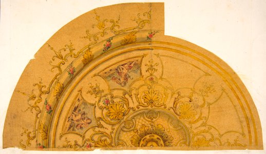 Partial design for a circular ceiling decoration MET DP811811