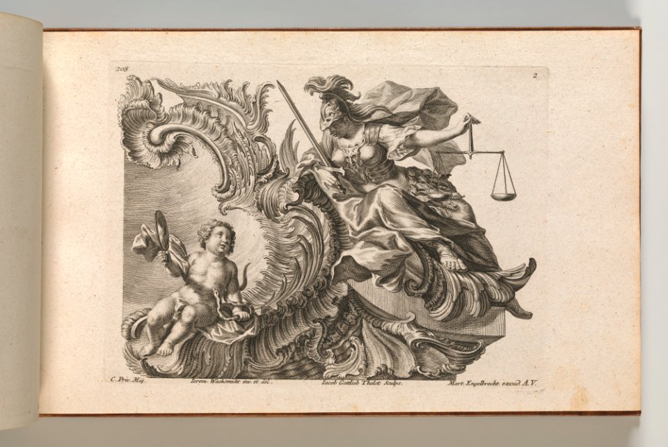 Page from Album of Ornament Prints from the Fund of Martin Engelbrecht MET DP703580
