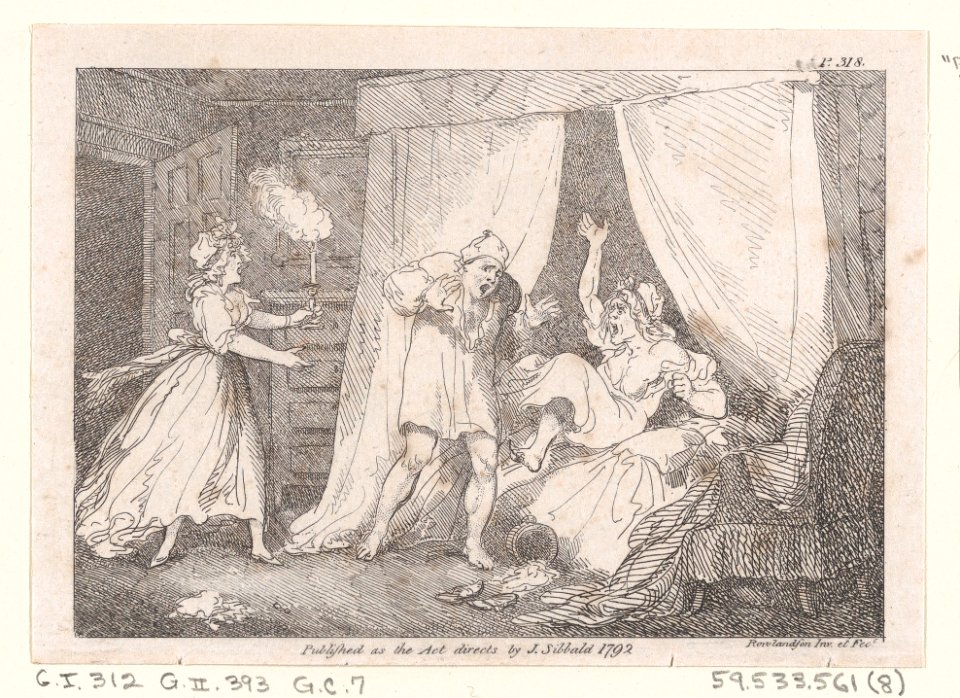 Parson Adams Discovered in a Suspicious Situation with Mrs. Slipslop..., illustration to Henry Fielding's "Adventures of Joseph Andrews, and his friend Mr Abraham Adams" MET DP872052