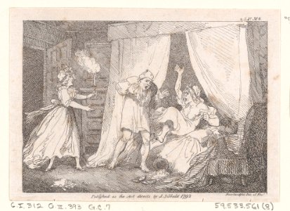 Parson Adams Discovered in a Suspicious Situation with Mrs. Slipslop..., illustration to Henry Fielding's "Adventures of Joseph Andrews, and his friend Mr Abraham Adams" MET DP872052
