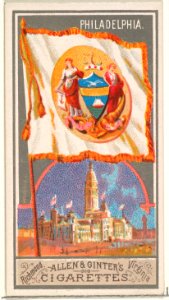 Philadelphia, from the City Flags series (N6) for Allen & Ginter Cigarettes Brands MET DP829260
