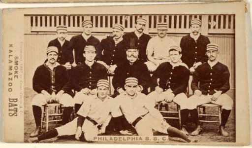 Philadelphia Team, from the Kalamazoo Bats series (N690) issued by Chas. Gross & Co. to promote Kalamazoo Bats MET DPB870022