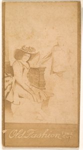 Pair of actresses, from the Actresses series (N664) promoting Old Fashion Fine Cut Tobacco MET DPB869694
