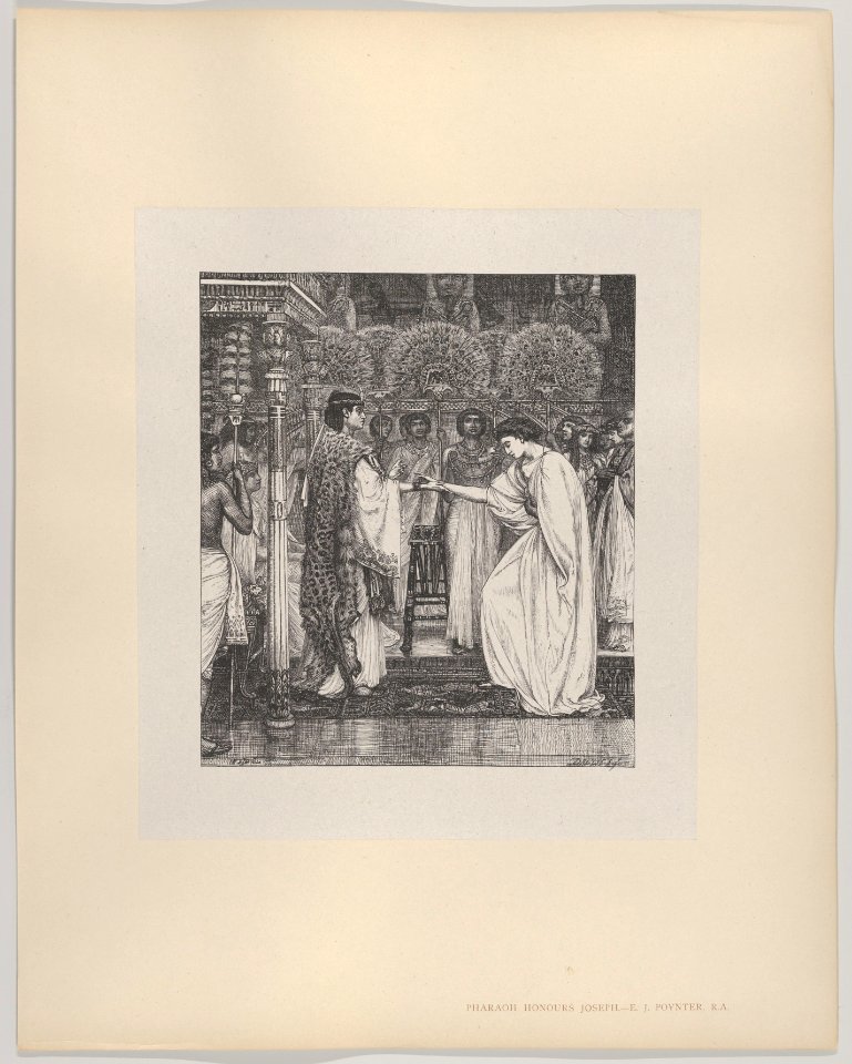 Pharoah Honors Joseph (Dalziels' Bible Gallery) MET DP835873