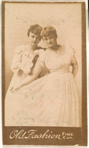 Pair of actresses, from the Actresses series (N664) promoting Old Fashion Fine Cut Tobacco MET DPB869691