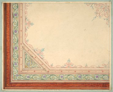Partial design for the painted decoration of a ceiling MET DP811814