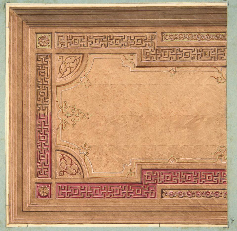 Partial Design for the decoration of a ceiling MET DP811815
