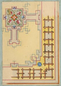 Partial design for ceiling decorated in chinese motifs MET DP811393