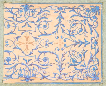 Partial design for a decorative panel painted in rinceaux MET DP811783