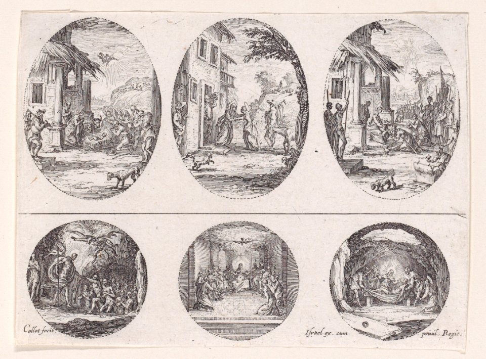 Plate Containing Three Oval Medallions Met DP890734