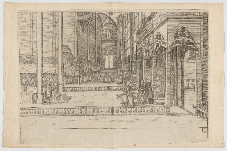 Plate C- Election and Coronation of Emperor Maximilian II MET DP855317