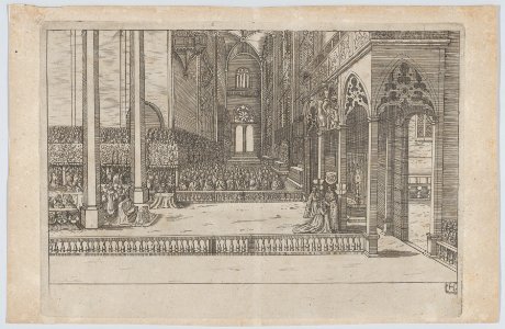 Plate H- Election and Coronation of Emperor Maximilian II MET DP855321
