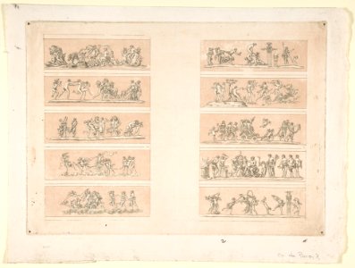 Plate with Ten Bacchanal Scenes MET DP809135