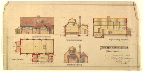 Parrish Hall at Bennington, Hertfordshire MET DP821118