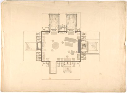 Plan and Elevations of a Room MET DP807432