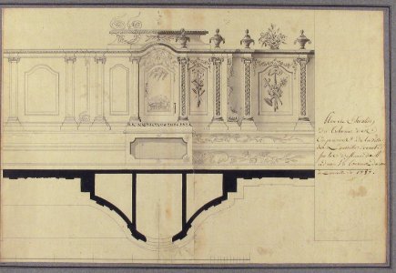 Plan and Elevation of the Capuchin Tabernacle of Luneville MET 35.73.29