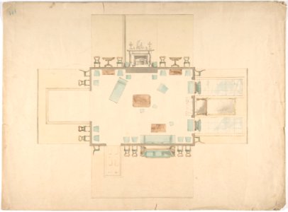 Plan and Elevations of a Room MET DP807430