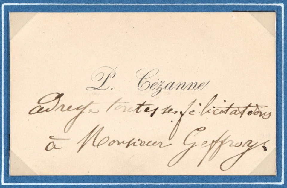 Paul Cézanne, calling card MET DP863664