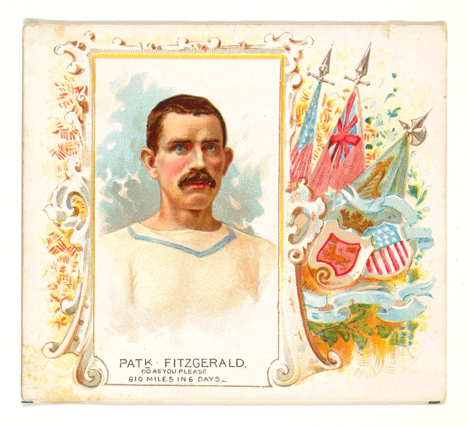 Patrick Fitzgerald, Go As You Please, from World's Champions, Second Series (N43) for Allen & Ginter Cigarettes MET DP839321
