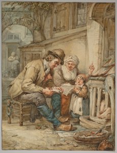 Parents Teaching Their Daughter a Song MET DP830252