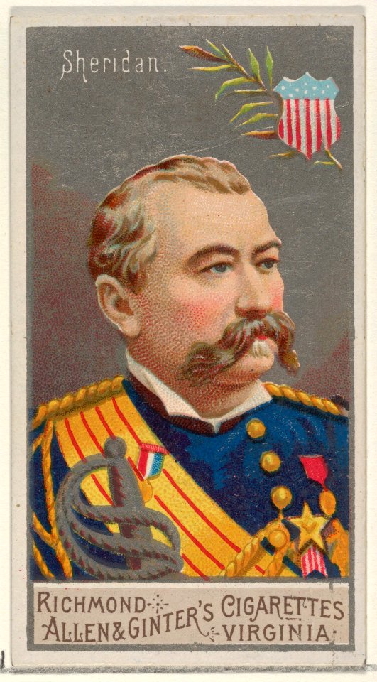 Philip Henry Sheridan, from the Great Generals series (N15) for Allen & Ginter Cigarettes Brands MET DP834797