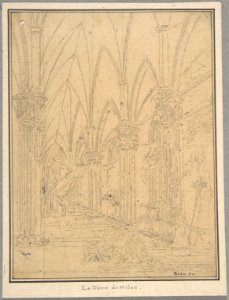 Perspective of a Church's Interior MET DP808011