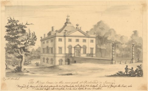Perspective View of the Entrance Front of the Kings House, Richmond, Surrey MET DP214828