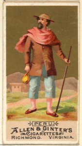 Peru, from the Natives in Costume series (N16) for Allen & Ginter Cigarettes Brands MET DP834845