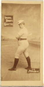 Pitcher, from the Girl Baseball Players series (N48, Type 2) for Virginia Brights Cigarettes MET DP827389
