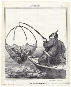 Overloaded! It is going to burst!, from 'News of the day,' published in Le Charivari, April 16, 1867 MET DP877624