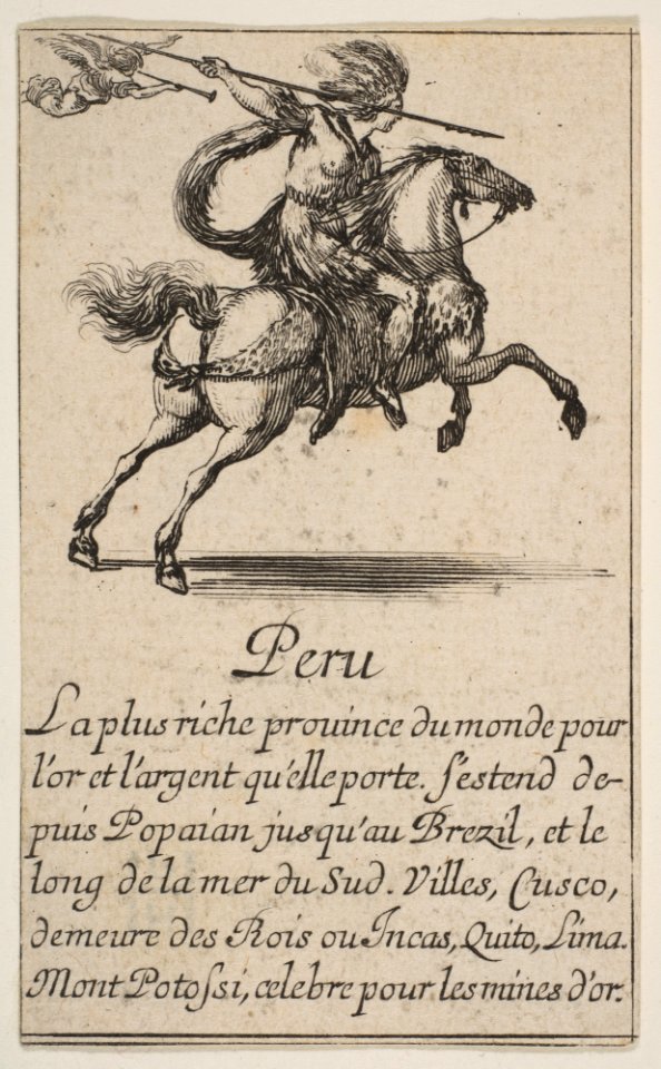 Peru, from 'Game of Geography' (Jeu de la Géographie) MET DP817731