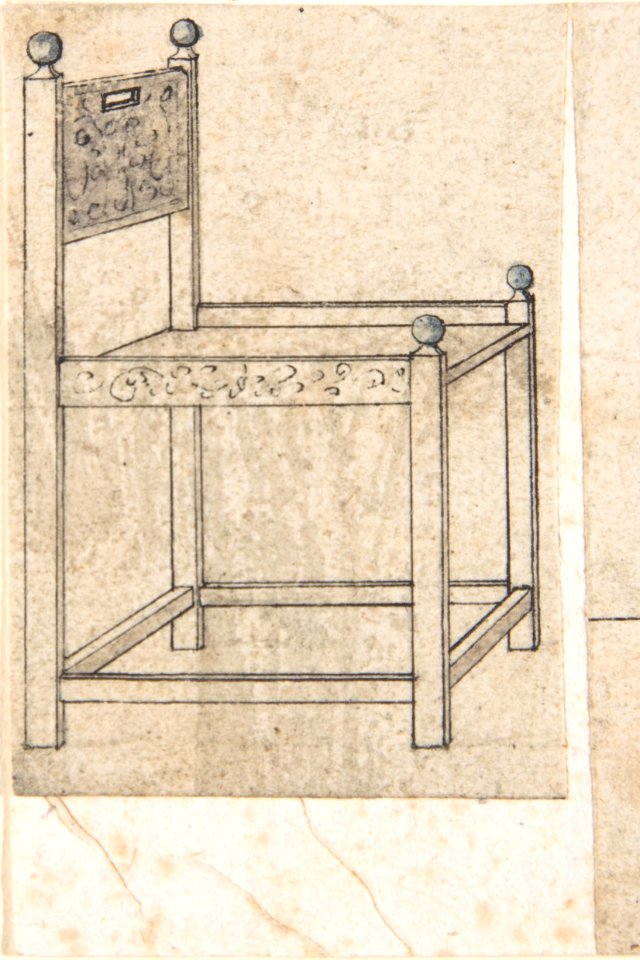 Perspectival Drawing of an Armchair MET DP803353