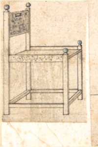 Perspectival Drawing of an Armchair MET DP803353