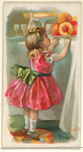 Peach, from the Fruits series (N12) for Allen & Ginter Cigarettes Brands MET DP834637