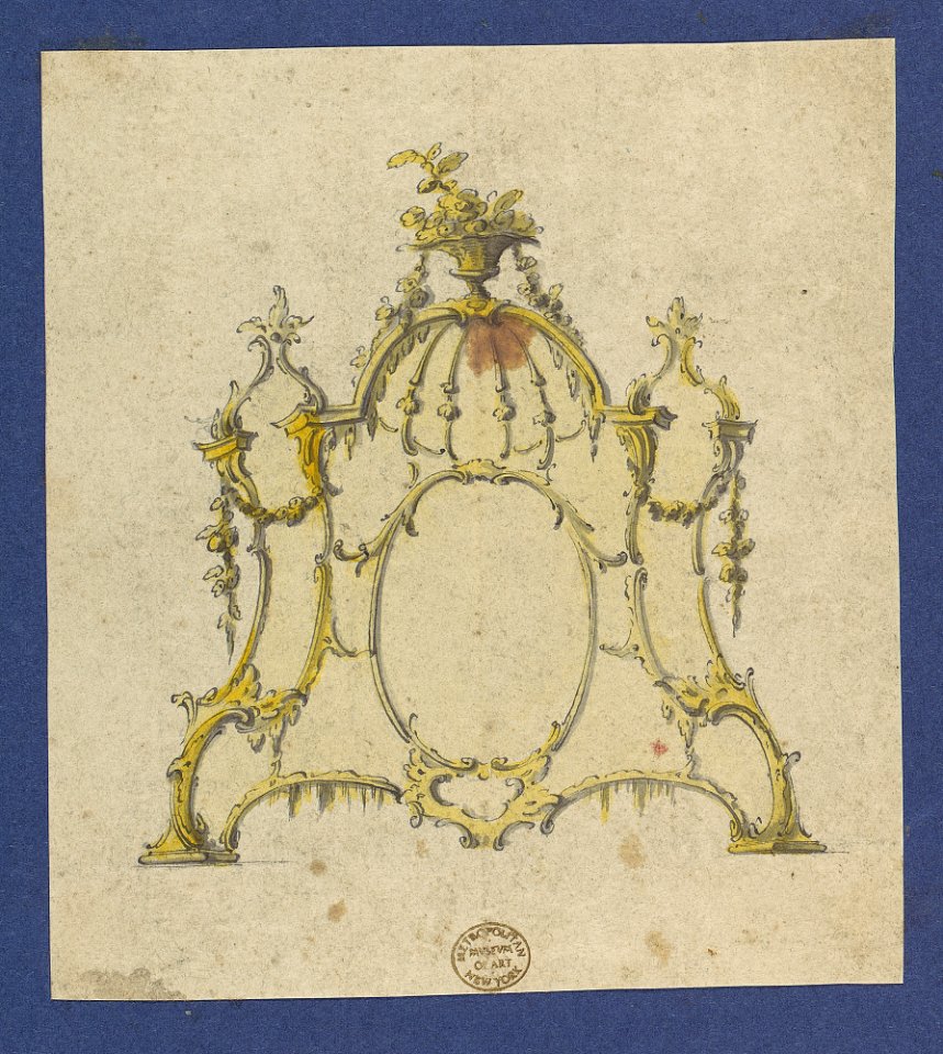 Overmantle, in Chippendale Drawings, Vol. I MET DP104194