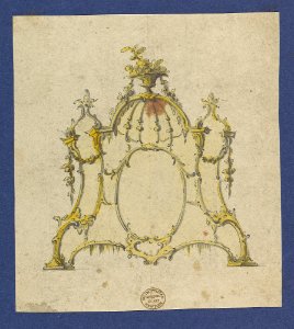 Overmantle, in Chippendale Drawings, Vol. I MET DP104194