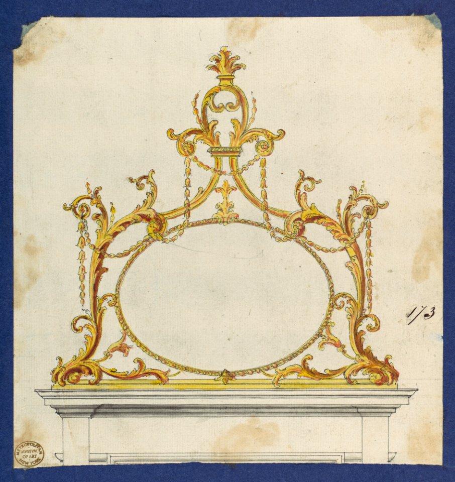 Overmantle, in Chippendale Drawings, Vol. I MET DP104193